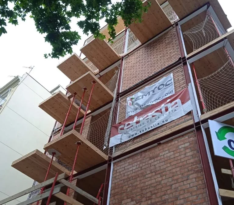 Edificio de 6 plantas en Barcelona con madera y CLT